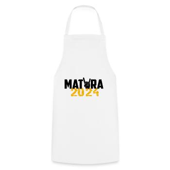 Matura 2024 Maturareise Maturafeier Maturant - Kochschürze - Weiß - Vorne - AI Model Male 185 dark (185cm)