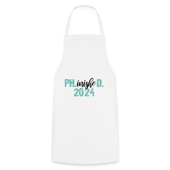 Docteur 2024 Graduation Philistin Dissertation Phd - Tablier de cuisine - blanc - Devant - AI Model Male 185 dark (185cm)