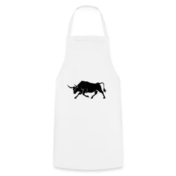 Taureau Taureau - Tablier de cuisine - blanc - Devant - AI Model Male 185 dark (185cm)
