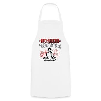 Nachwuchs Yoga Liebhaber Namasté Meditation - Kochschürze - Weiß - Vorne - AI Model Male 185 dark (185cm)