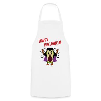Avocado Vampire Funny Halloween Gift - Cooking Apron - white - Front - AI Model Male 185 dark (185cm)