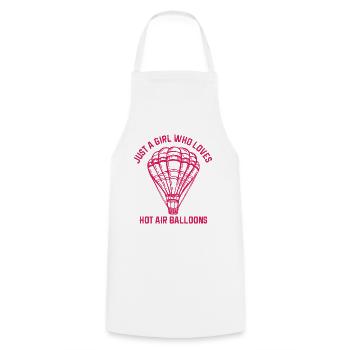 Heißluftballon & Ballon Fahrer Geschenk - Kochschürze - Weiß - Vorne - AI Model Male 185 dark (185cm)