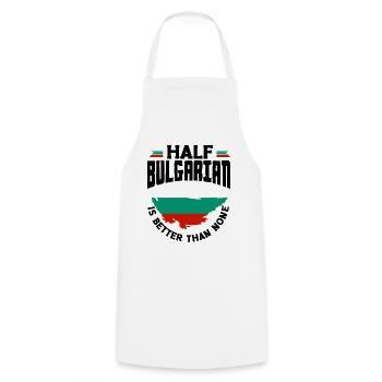 Bulgarisch Bulgarien Halbbulgarische Flagge - Kochschürze - Weiß - Vorne - AI Model Male 185 dark (185cm)
