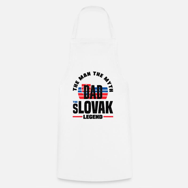 Slovaquie slovaque Citation du drapeau slovaque - Tablier de cuisine - blanc