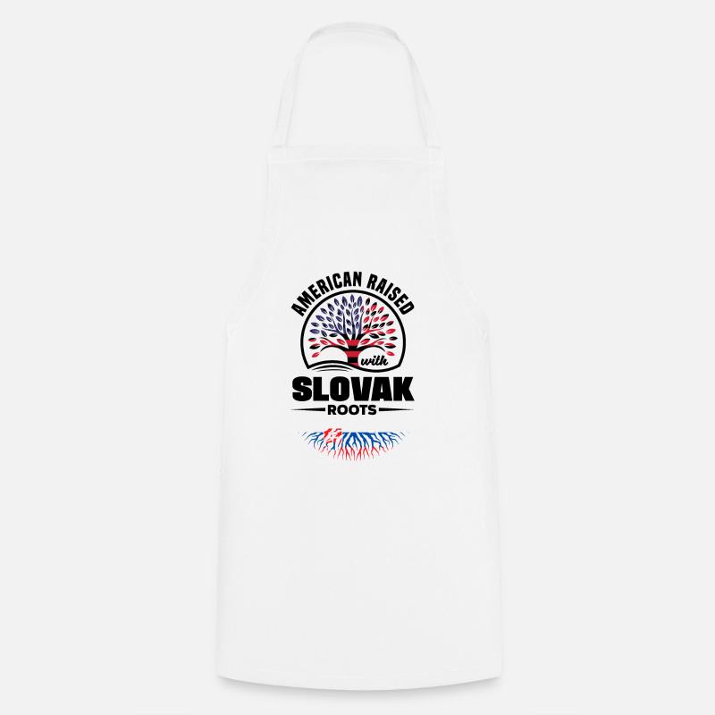 Slovaquie slovaque Citation du drapeau slovaque - Tablier de cuisine - blanc