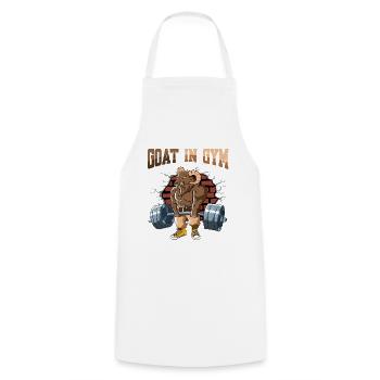 Fitness Training Pumps Gorilla Deadlift Fitness - Cooking Apron - white - Front - AI Model Male 185 dark (185cm)