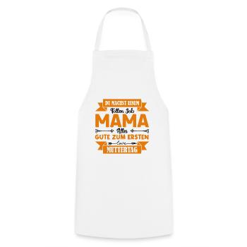 Du machst einen tollen Job Mama Muttertag . - Kochschürze - Weiß - Vorne - AI Model Male 185 dark (185cm)