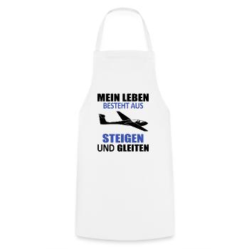 Segelfliegen Lustiger Spruch Segelflieger Geschenk - Kochschürze - Weiß - Vorne - AI Model Male 185 dark (185cm)