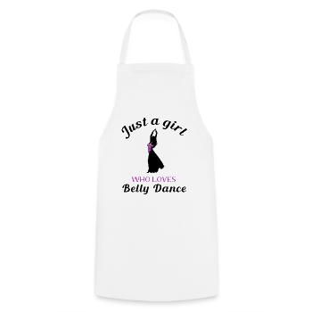 Just a Girl Who Loves Belly Dance - Passion - Tablier de cuisine - blanc - Devant - AI Model Male 185 dark (185cm)