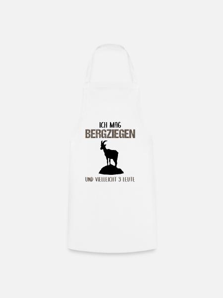 Bergziegenfreund - Kochschürze - Weiß
