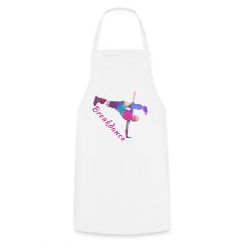 Dancing, Dancer, Breakdance, Gymnastics - Cooking Apron - white - Front - AI Model Male 185 dark (185cm)