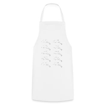 School of Dolphins Freedom of the Sea Gift - Cooking Apron - white - Front - AI Model Male 185 dark (185cm)