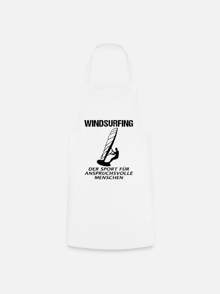 Anspruchsvolles Windsurfen - Kochschürze - Weiß