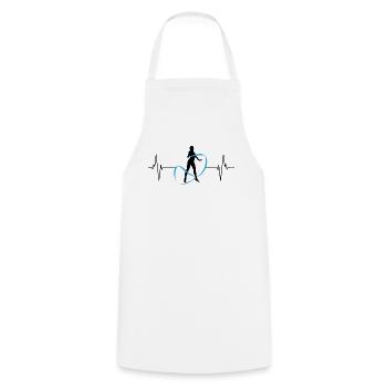 Heart of Gymnastics - Band & Rhythm - Cooking Apron - white - Front - AI Model Male 185 dark (185cm)