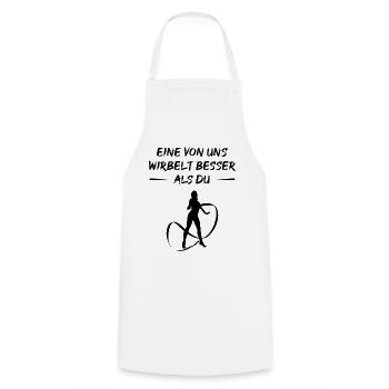 Swirl Art - Better Than The Rest - Cooking Apron - white - Front - AI Model Male 185 dark (185cm)