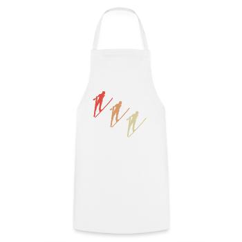Pulls colorés - Tablier de cuisine - blanc - Devant - AI Model Male 185 dark (185cm)