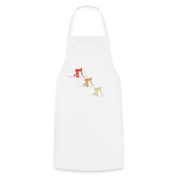 Sprint Start Dynamics in Color Gift - Cooking Apron - white - Front - AI Model Male 185 dark (185cm)