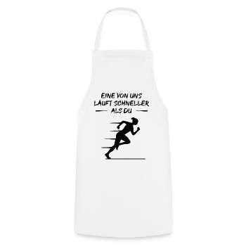 Fast Sprint – Pure Challenge - Cooking Apron - white - Front - AI Model Male 185 dark (185cm)