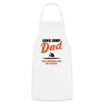 Coolster Weitsprung Papa Ever Geschenk - Kochschürze - Weiß - Vorne - AI Model Male 185 dark (185cm)