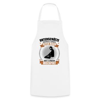 Alt DJ with Mixer Legend Shirt - Gift - Cooking Apron - white - Front - AI Model Male 185 dark (185cm)