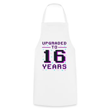 Sweet 16: Retro Gaming Legend - Cooking Apron - white - Front - AI Model Male 185 dark (185cm)