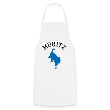 Müritzsee Kontur - Experience pure nature - Cooking Apron - white - Front - AI Model Male 185 dark (185cm)