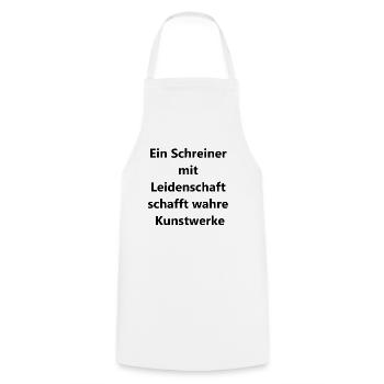 Kreative Geschenkideen - Kochschürze - Weiß - Vorne - AI Model Male 185 dark (185cm)