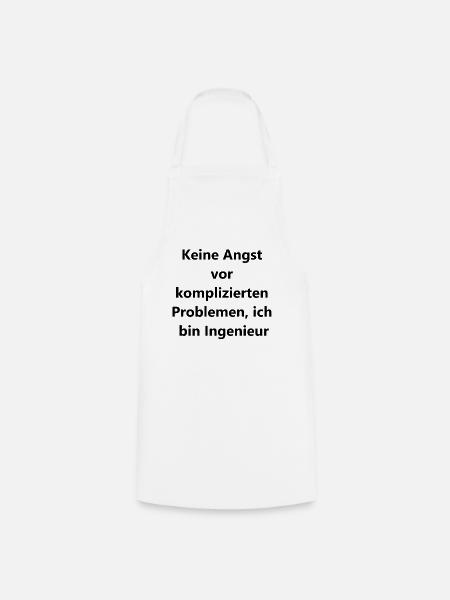 Geschenk für Ingenieure - Kochschürze - Weiß