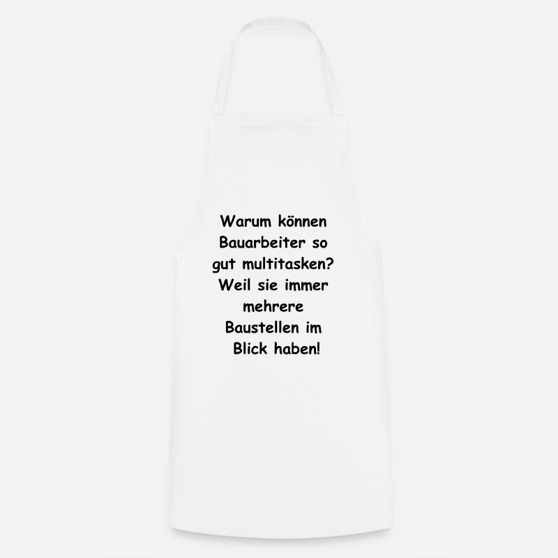 Multitasking Geschenk - Kochschürze - Weiß