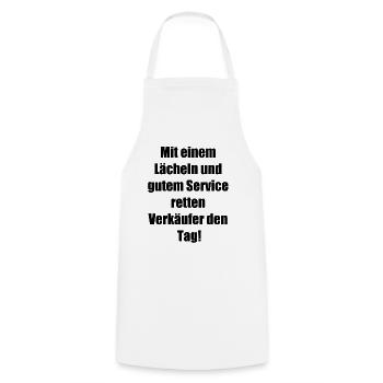 Superhero Seller Gift - Cooking Apron - white - Front - AI Model Male 185 dark (185cm)