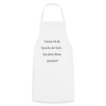 Parlez à votre cadeau de danse - Tablier de cuisine - blanc - Devant - AI Model Male 185 dark (185cm)