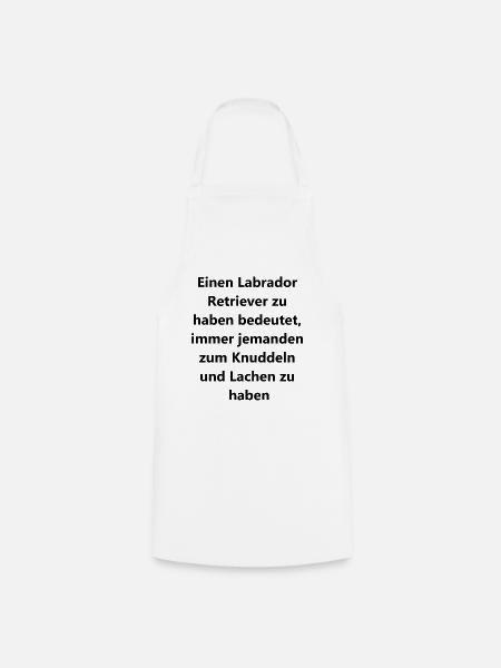 Geschenkidee Labrador - Kochschürze - Weiß