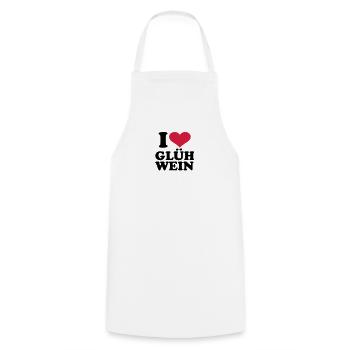 I love Glühwein - Kochschürze - Weiß - Vorne - AI Model Male 185 dark (185cm)