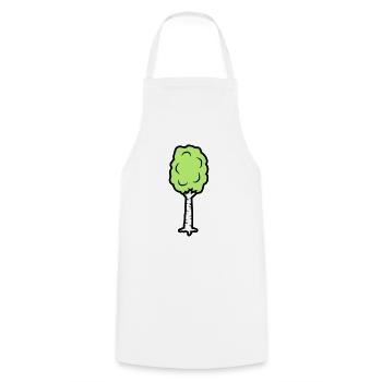 Bande dessinée Birke - Tablier de cuisine - blanc - Devant - AI Model Male 185 dark (185cm)