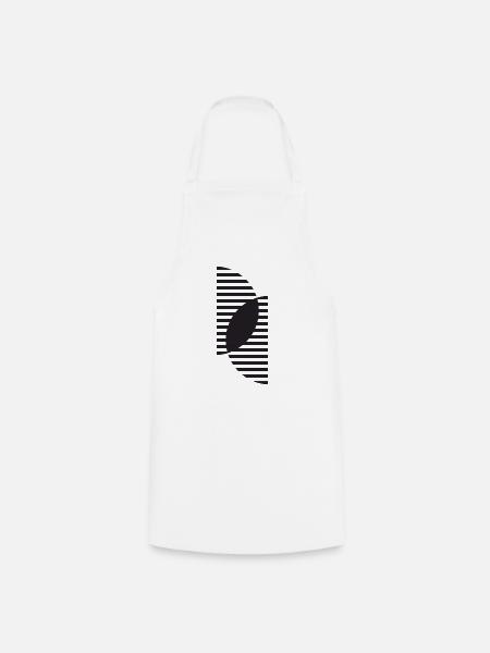 Kreise Linien Design - Kochschürze - Weiß