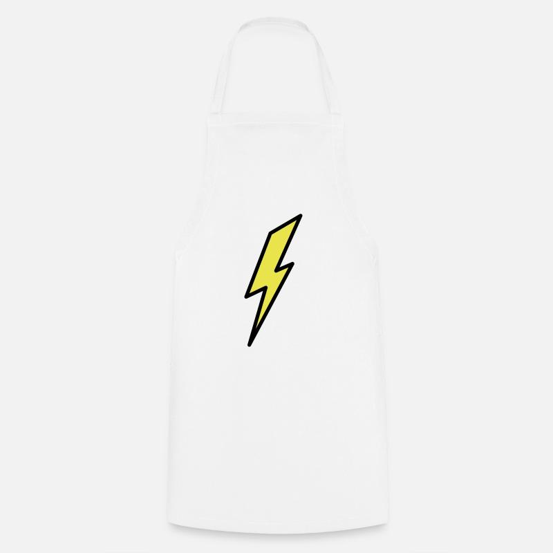 lightning - Cooking Apron - white