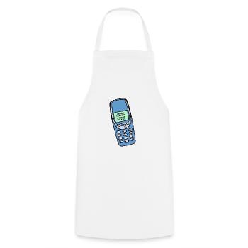 SMARTPHONES STUPID PEOPLE - Cooking Apron - white - Front - AI Model Male 185 dark (185cm)