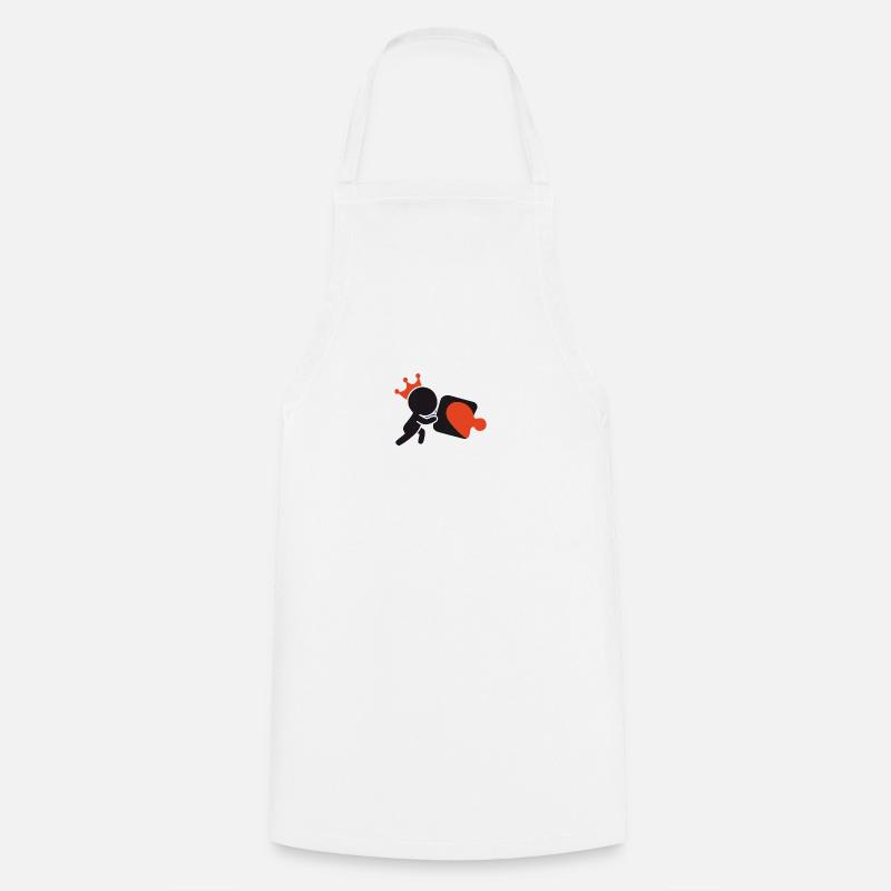 puzzle king - Cooking Apron - white