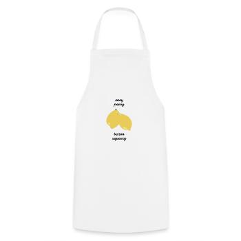 Easy Peasy Lemon Squeezy - Geschenkidee - Geschenk - Kochschürze - Weiß - Vorne - AI Model Male 185 dark (185cm)
