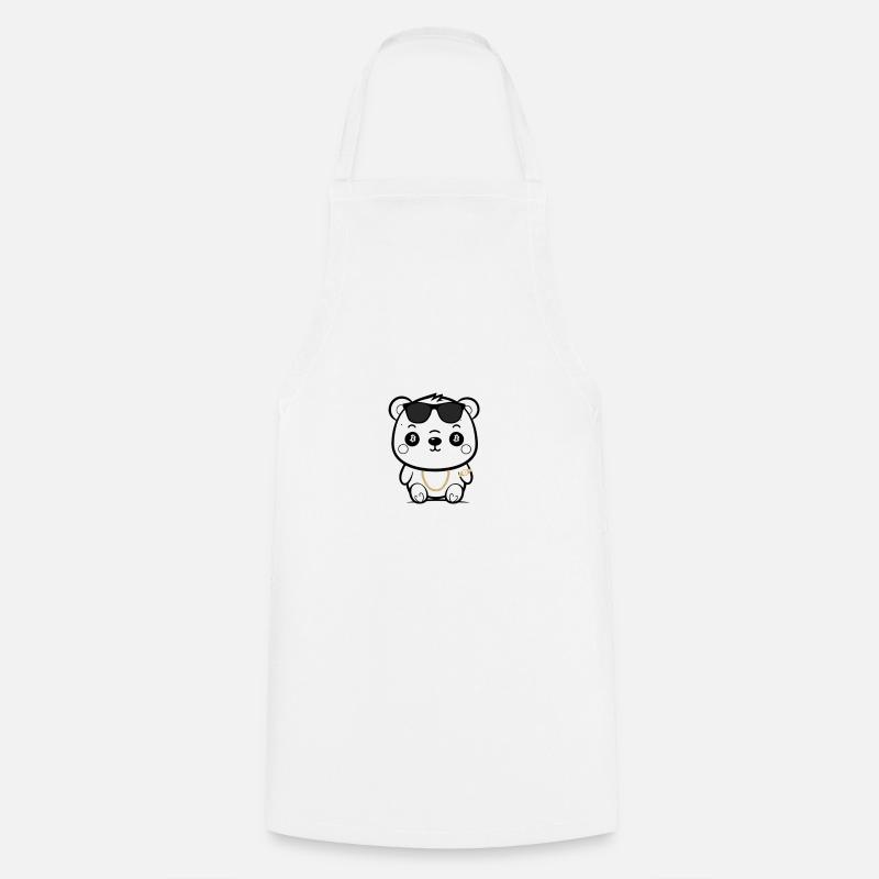 Bitcoin Bear - Tablier de cuisine - blanc