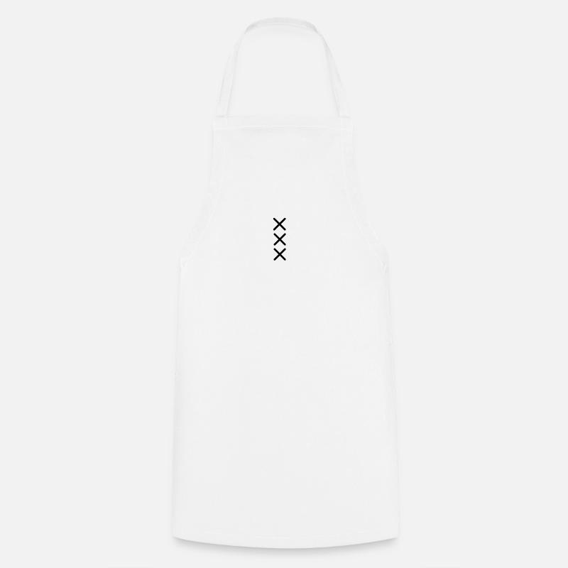 Amsterdam Noir - Tablier de cuisine - blanc