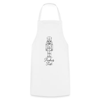 Joyeux Noël Casse-Noisette traditionnel - Tablier de cuisine - blanc - Devant - AI Model Male 185 dark (185cm)