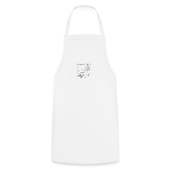 Its time for math - Cooking Apron - white - Front - AI Model Male 185 dark (185cm)