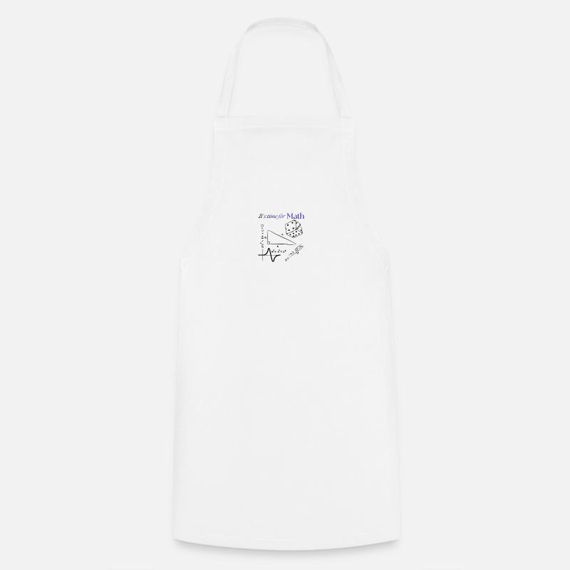Its time for math - Cooking Apron - white