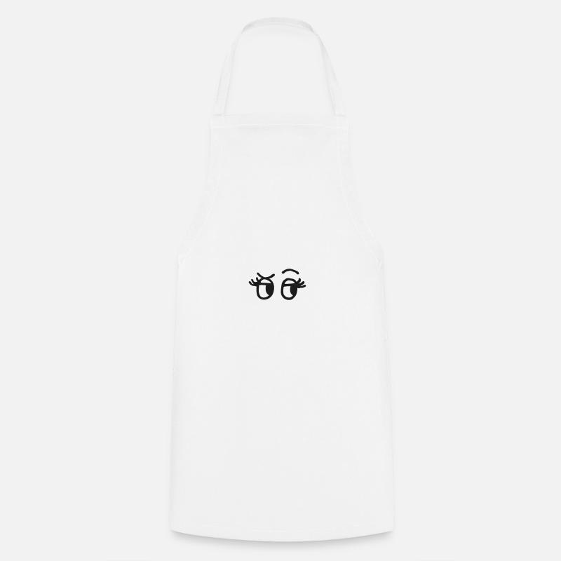 Yeux - Tablier de cuisine - blanc