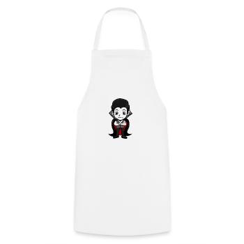 Vampire - Cooking Apron - white - Front - AI Model Male 185 dark (185cm)