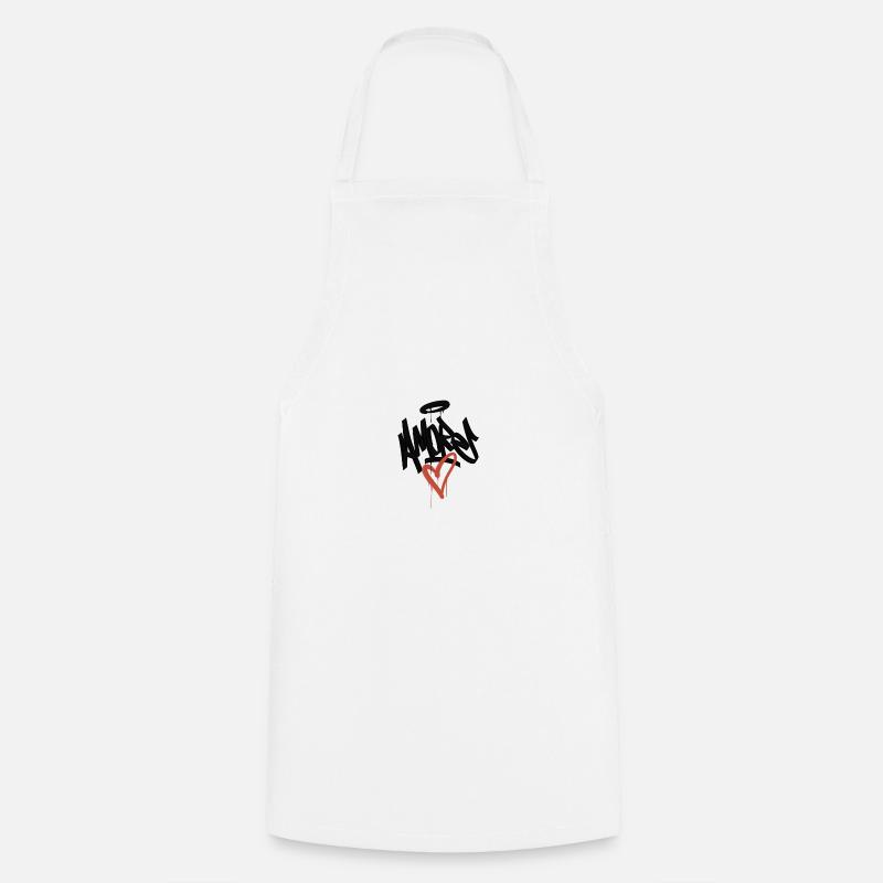 amore graffiti - Tablier de cuisine - blanc