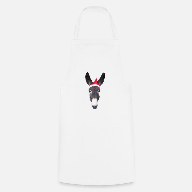 Donkey christmas - Cooking Apron - white