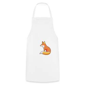 Simplyfox 07 - Kochschürze - Weiß - Vorne - AI Model Male 185 dark (185cm)