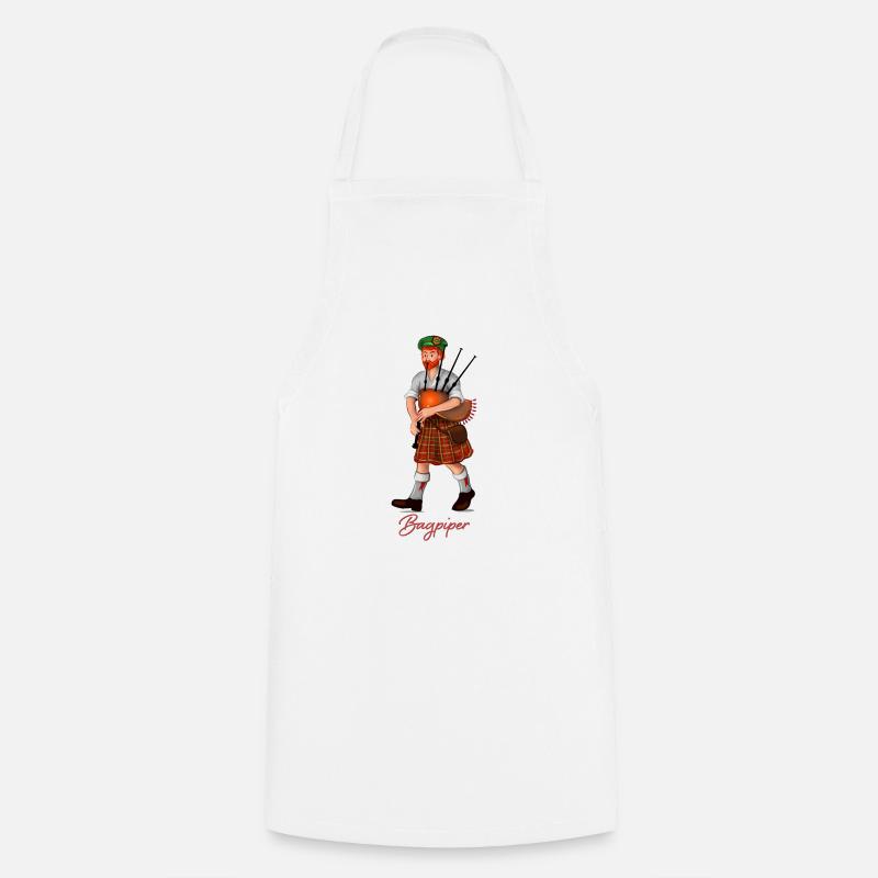 bagpiper ginger - Kochschürze - Weiß